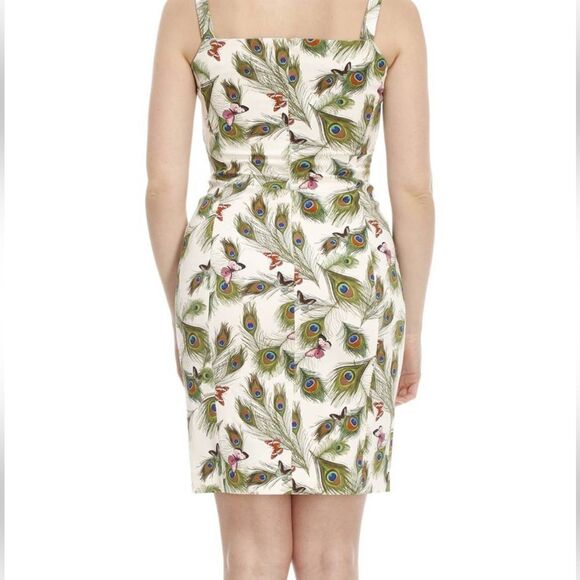 Versace Peacock Dress ~ Size 42 - Picture 4 of 16